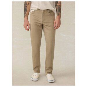 Faherty Men's Stretch Terry 5-Pocket Pant - Desert Khaki 31x32